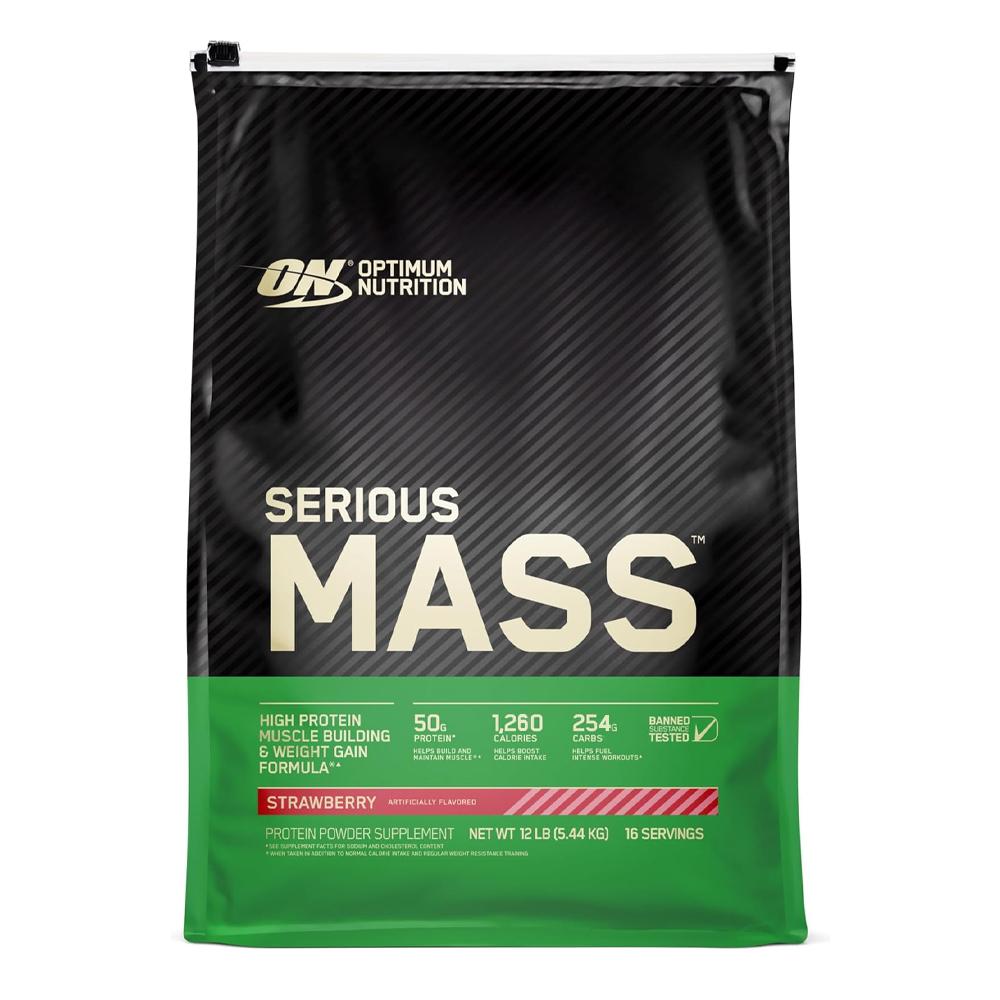 Optimum Serious Mass - Strawberry - 12 lbs.