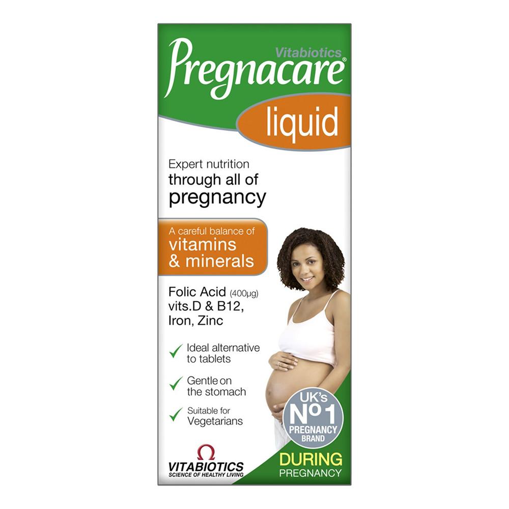 Vitabiotics - Pregnacare Liquid - Vitamin & Mineral Liquid for Pregnancy - Unflavored - 200 ML