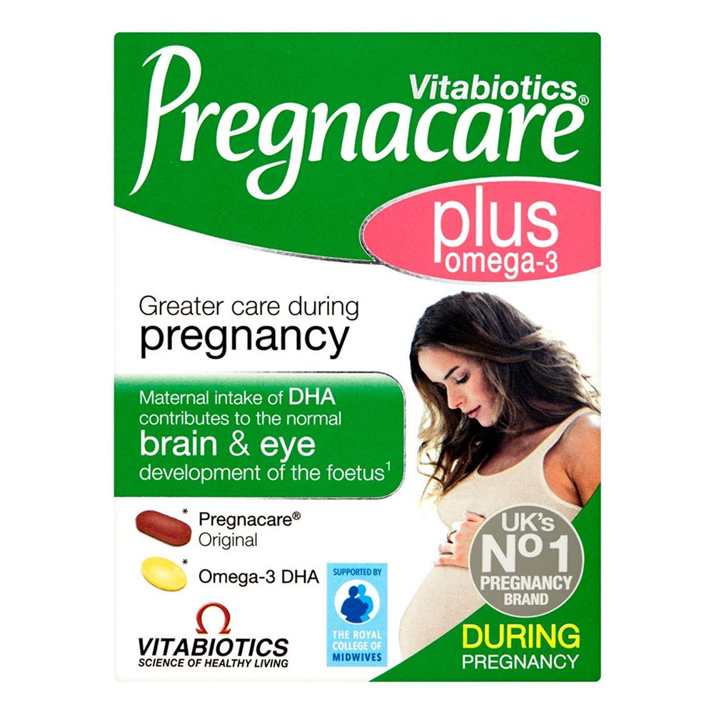 Vitabiotics - Pregnacare Plus Omega-3 - Unflavored - (Dual Pack) 56 Tablets/Capsules