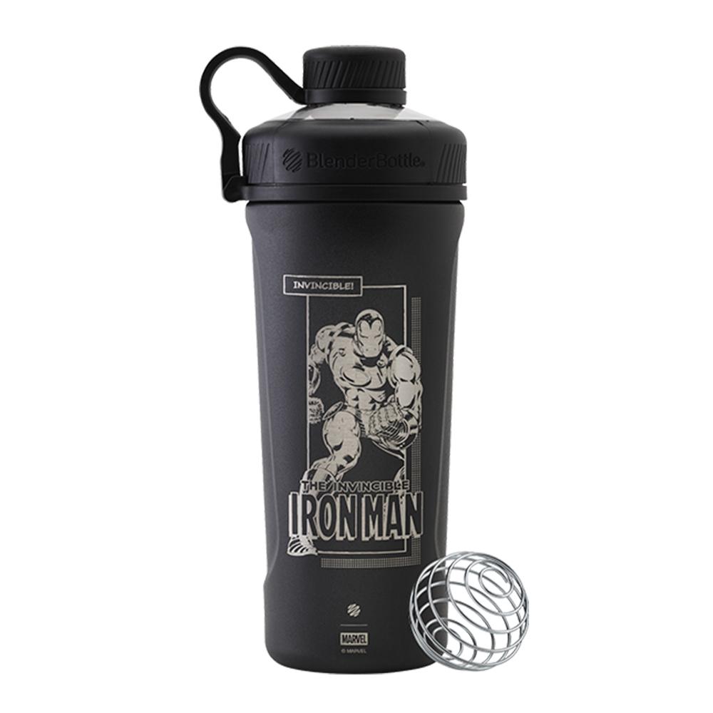 BlenderBottle - The Invisible Iron Man - Radian Insulated Stainless Steel - Matte Black - 26 OZ