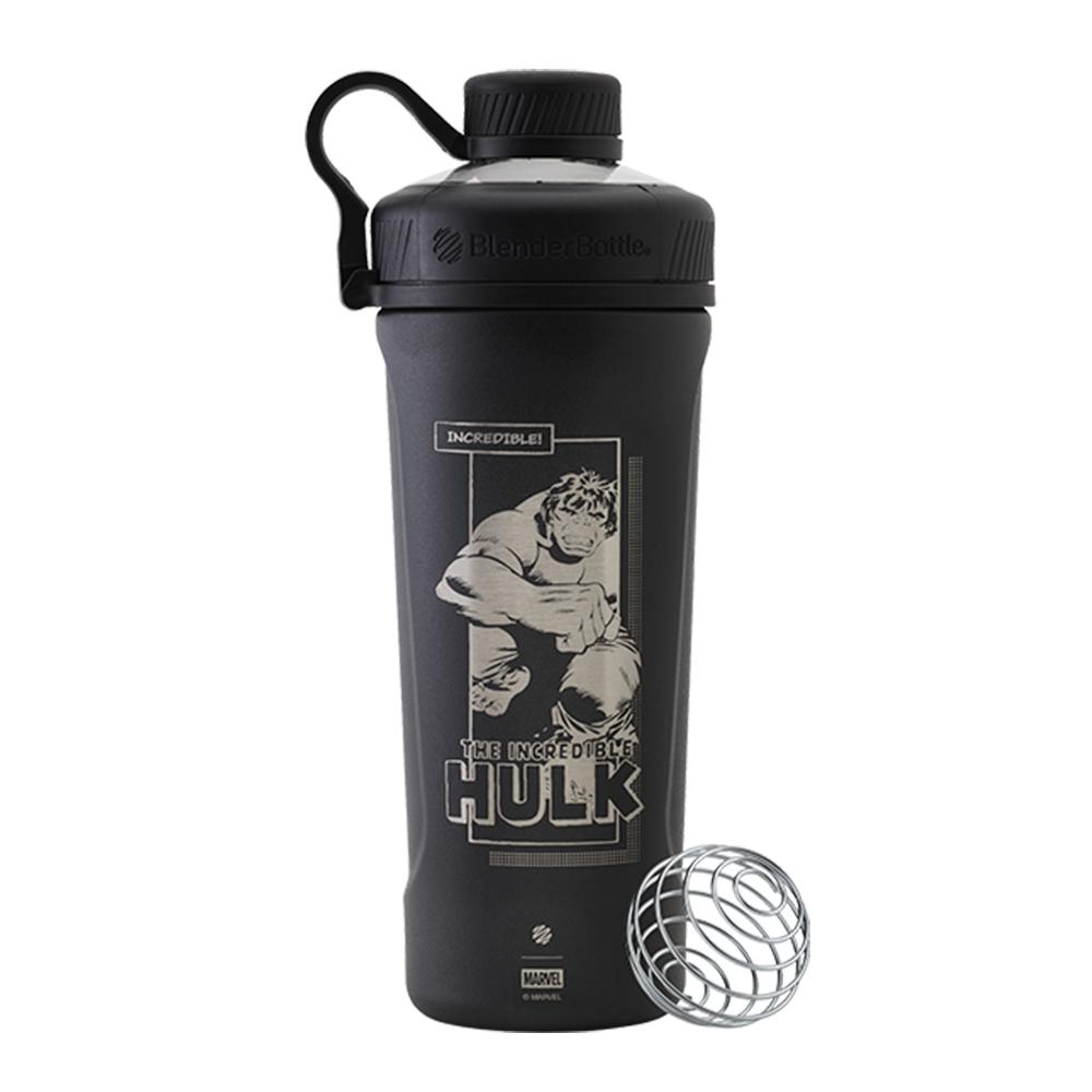 BlenderBottle - The Incredible Hulk - Radian Insulated Stainless Steel - Matte Black - 26 OZ