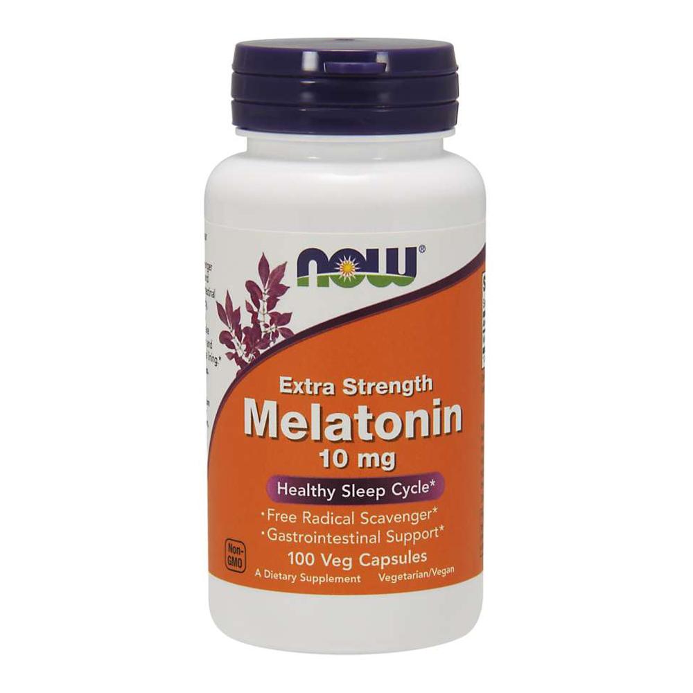 Now - Extra Strength Melatonin 10 mg - Unflavored - 100 Veg Capsules