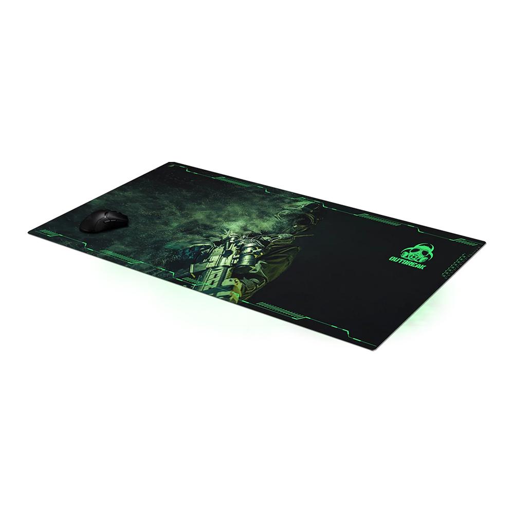 Outbreak Nutrition - Mouse Pad - Black/Green