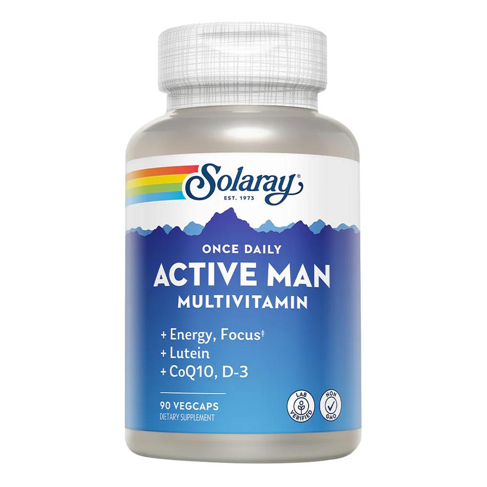 Solaray - Once Daily Active Man Multivitamin - Unflavoured  - 90 VegCaps