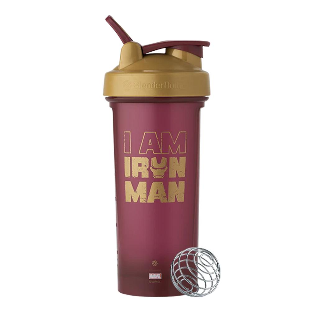 Blender Bottle -Hero Elite Series - I Am Iron Man - Color Metalic Brown 28 Oz