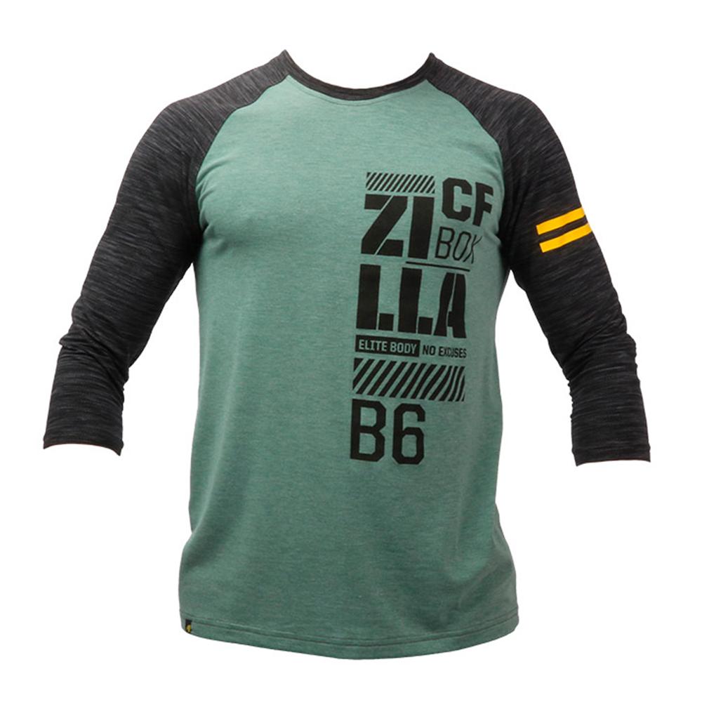 Zilla USA - CF Box 3/4 Sleeve Shirt - Green Black - Small