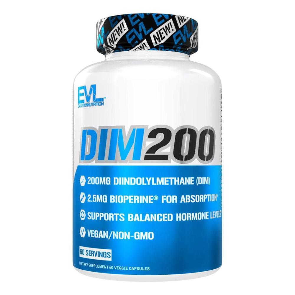 EVL Nutrition - DIM200 - Diindolylmethane - Unflavoured - 60 Veggie Capsules