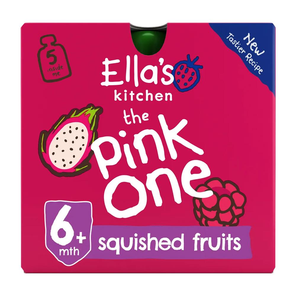 Ellas Kitchen - The Pink One - Squished Smoothie Fruits - Box Of 5 Pouch