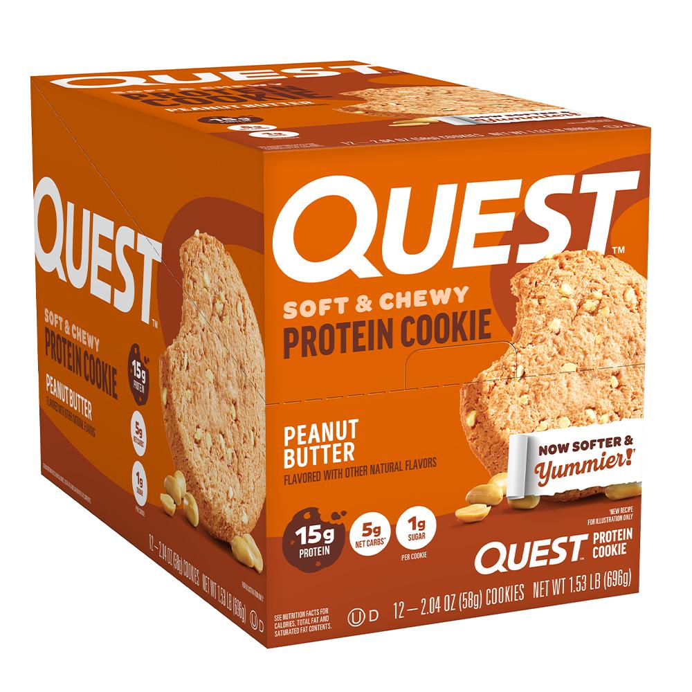 Quest - Protein Cookie - Peanut Butter - Box of 12