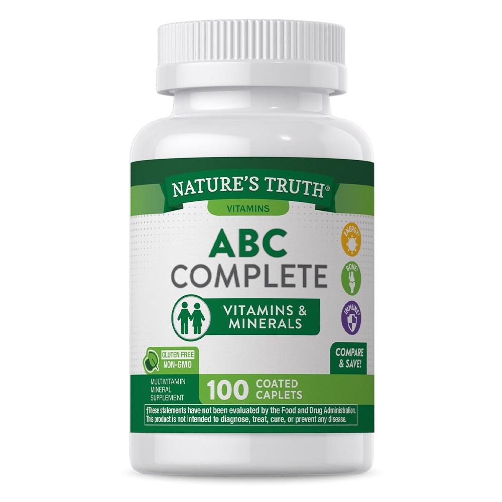 Natures Truth - ABC Complete Vitamins & Minerals - Not Flavored - 100 Caplets