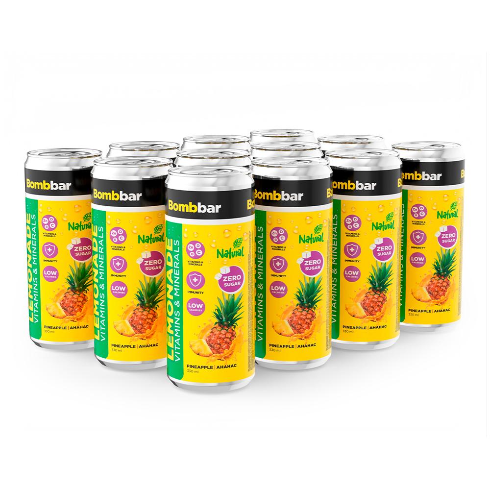 BombBar - Vitamin and Mineral Drink - Pineapple - Pack of 12