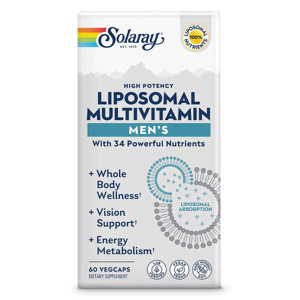 Solaray - Liposomal Multivitamin for Men - Not Flavored - 60 Vegan Capsules