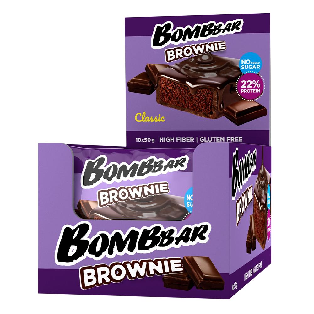 BombBar - Protein Brownie - Classic - Box of 10