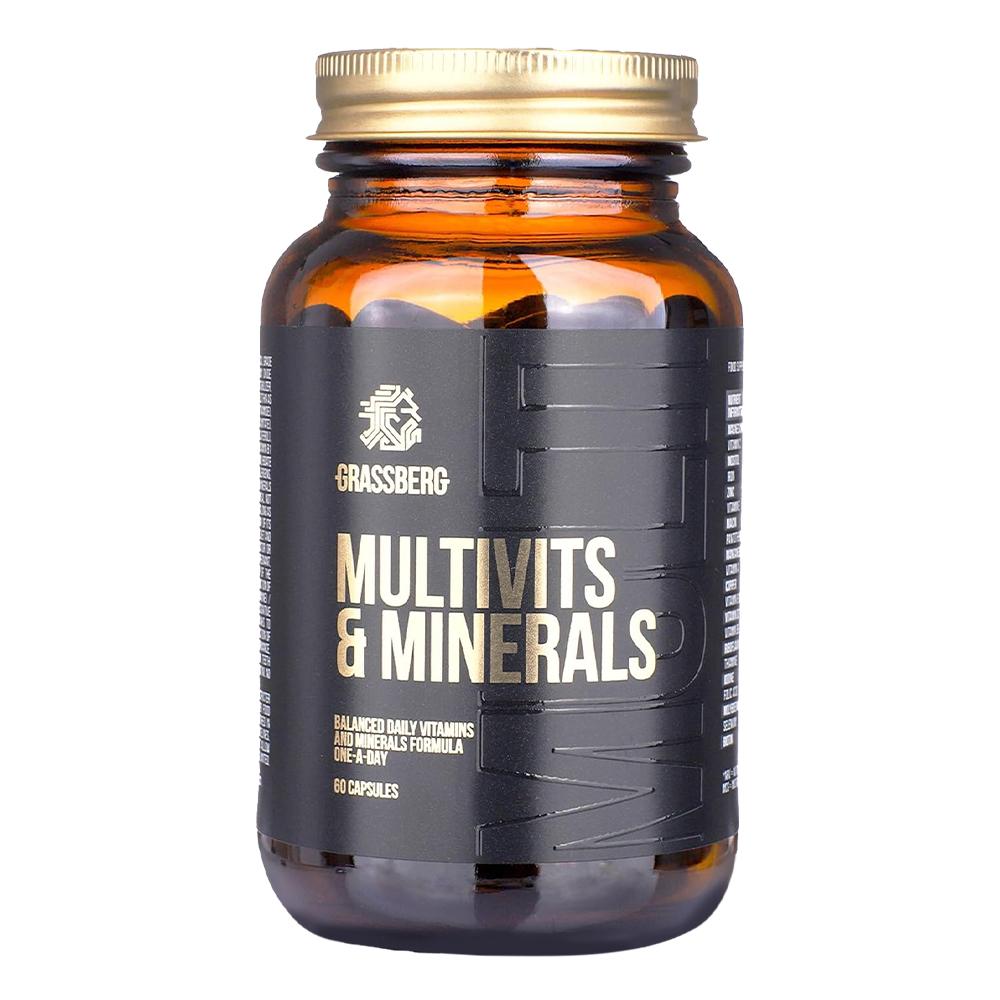 Grassberg - Multivits & Minerals - Unflavored - 60 Capsules