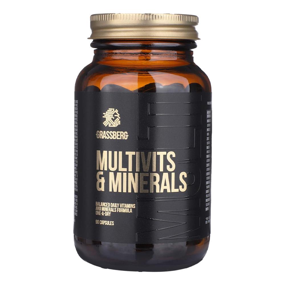 Grassberg - Multivits & Minerals - Unflavored - 90 Capsules