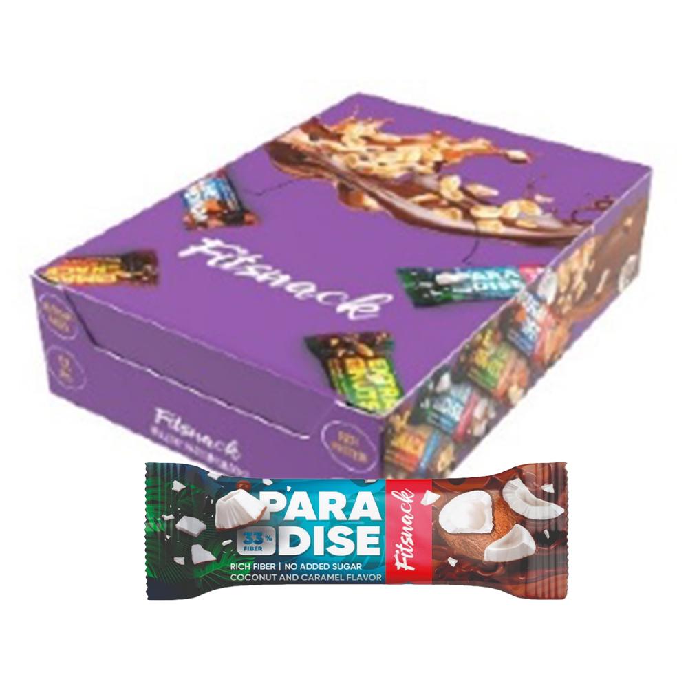 Fitsnack - Paradise - Coconut and Caramel - Box of 12