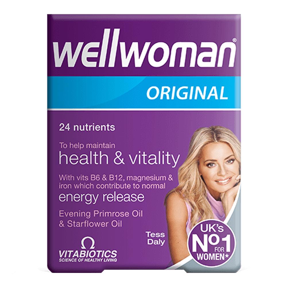 VitaBiotics - Wellwoman Original - Health Vitality & Wellbeing - Unflavored - 30 Capsules